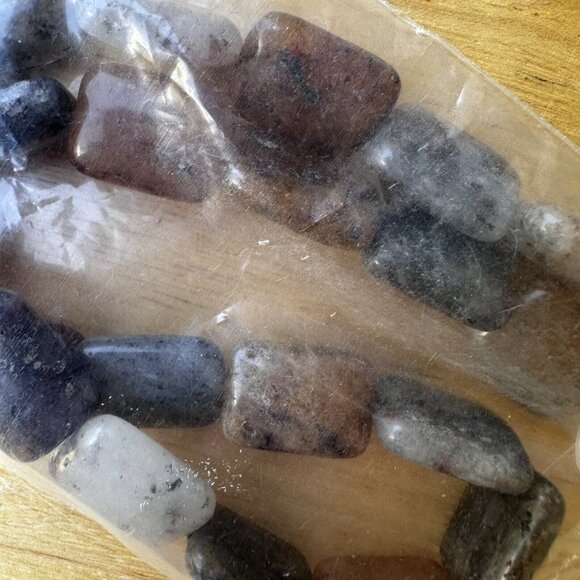 3 Bags Polished Chrysoprase Lodolite Flourite Gemstone Loose Beads Lapidary Art - Picture 7 of 10